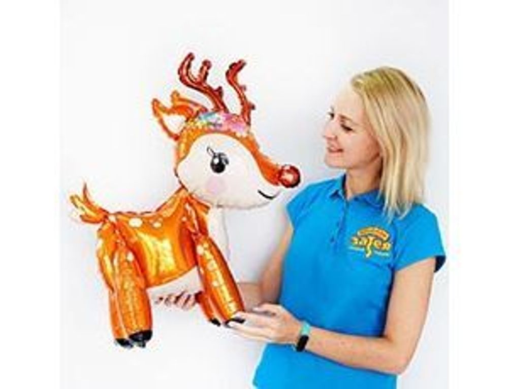 Шар 3D (22"/57 см) Фигура, Оленёнок