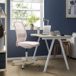 Комбинация: письменный стол, стеллаж и стул - IKEA TROTTEN/FLINTAN/EKENABBEN 120х70 см, 69.5х34.5х154 см, бежевый/белый/под беленый дуб, ТРОТТЕН/ФЛИНТАН/ЭКЕНАББЕН ИКЕА