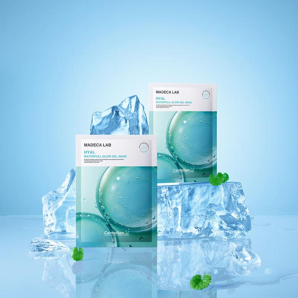 Centellian24 Маска гелевая для обезвоженной кожи - Madeca hyal waterfull glow gel mask, 22мл