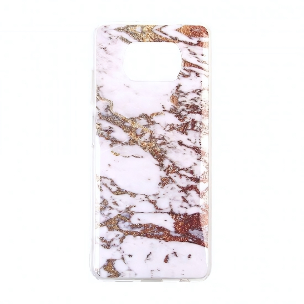 Чехол для Xiaomi Poco X3 Мрамор, ТПУ, 012726
