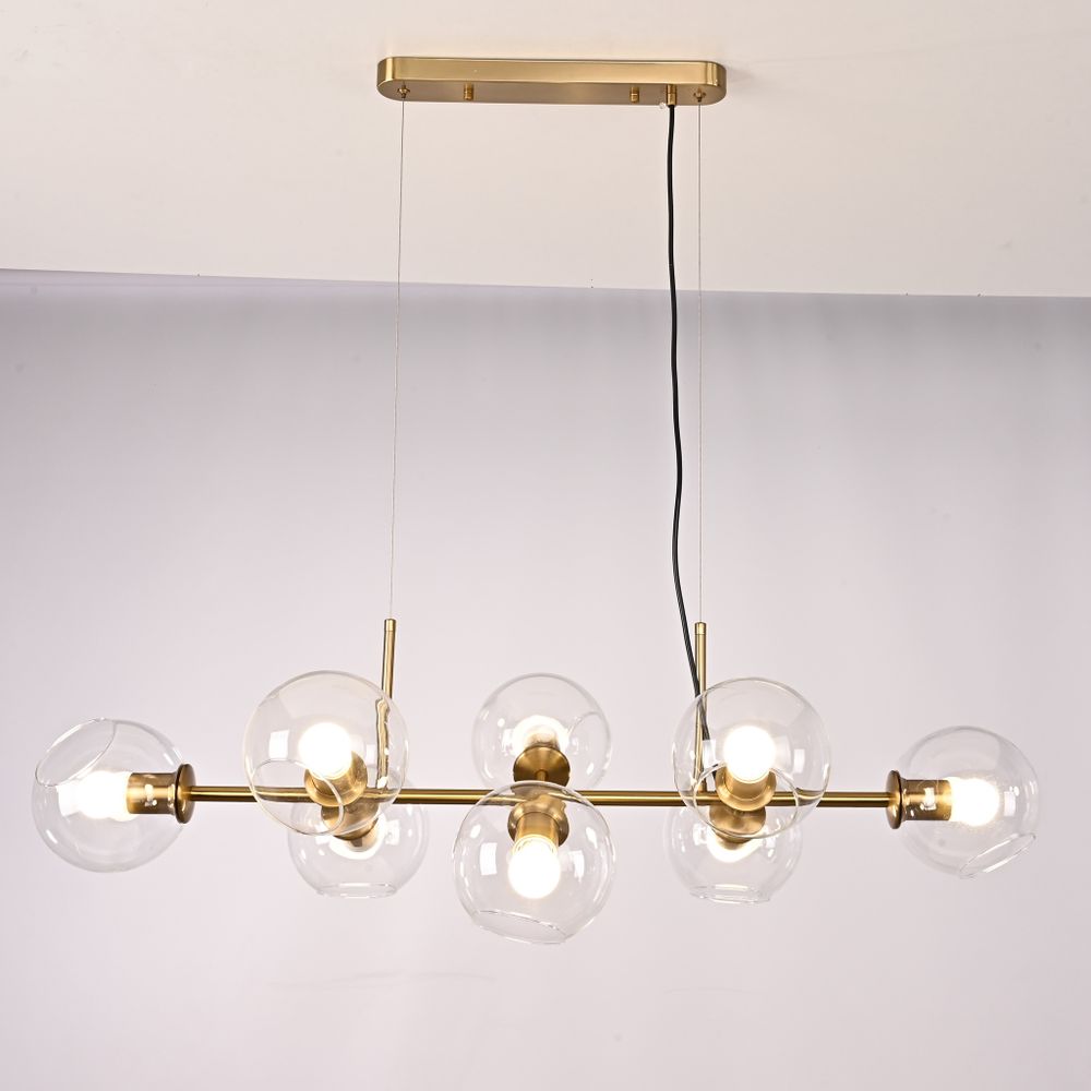 Подвесная Люстра Staggered Glass Chandelier 8 By Imperiumloft