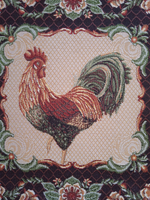 Декоративный гобеленовый чехол для интерьерной подушки Петушок 47*47
