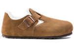 Birkenstock London Shearling Suede Leather Narrow Fit "Tea"