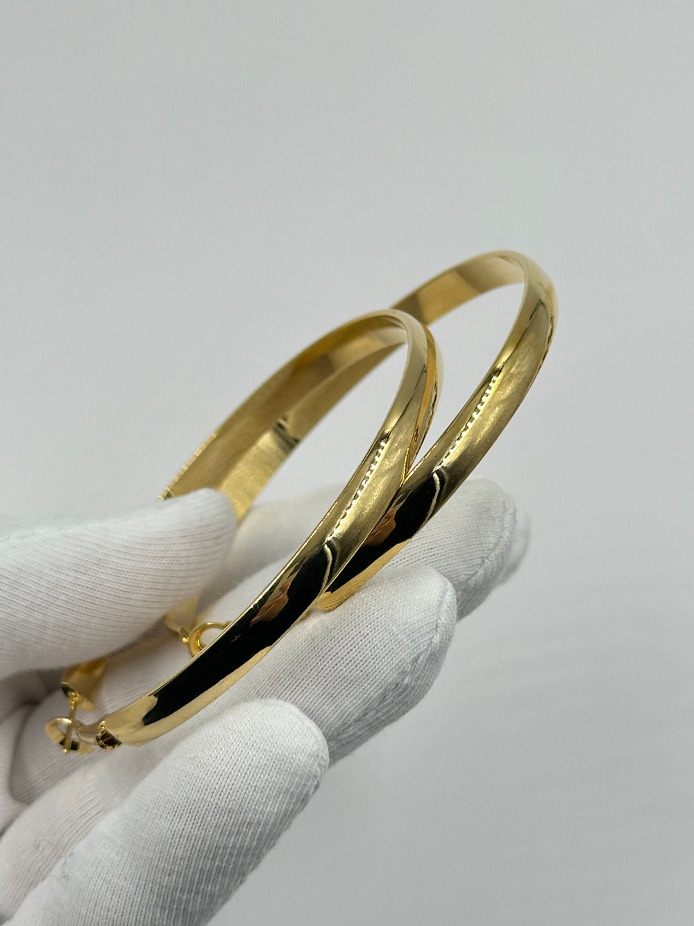 Массивные серьги кольца