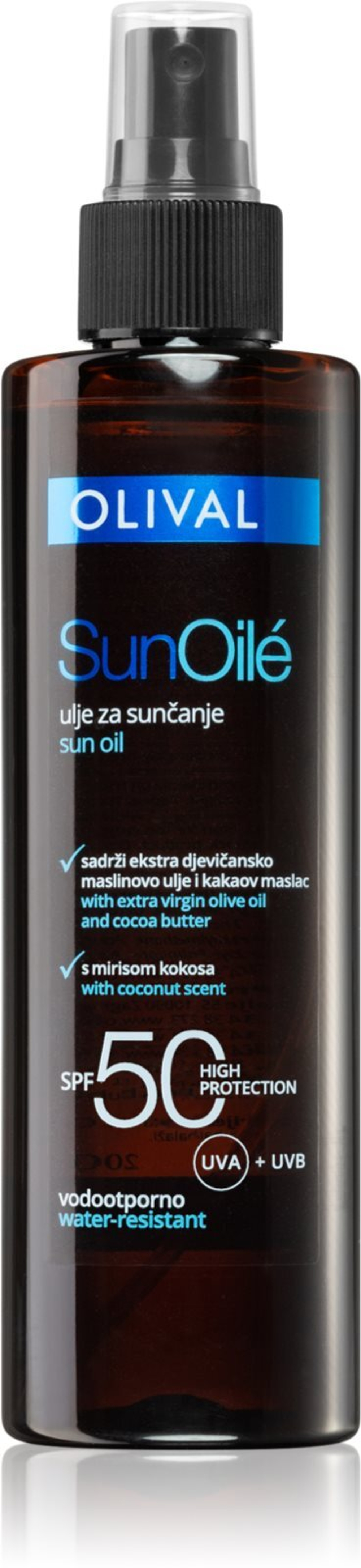 Olival Sun Oile - солнцезащитное масло SPF 50 /   200  ml  / GTIN 3859893186097