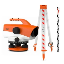 Комплект: оптический нивелир RGK C-32 + штатив S6-N + рейка AMO S3