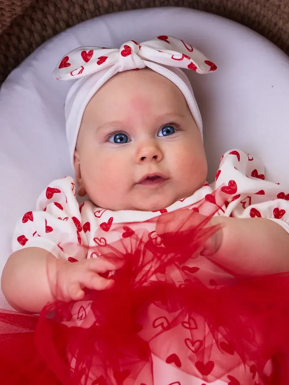 Платье-боди детское сердечки