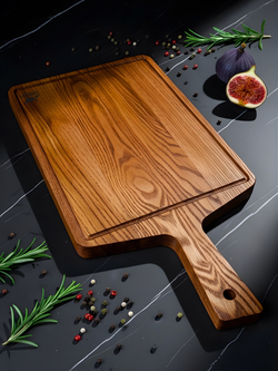 Разделочная доска 38х20 см с ручкой