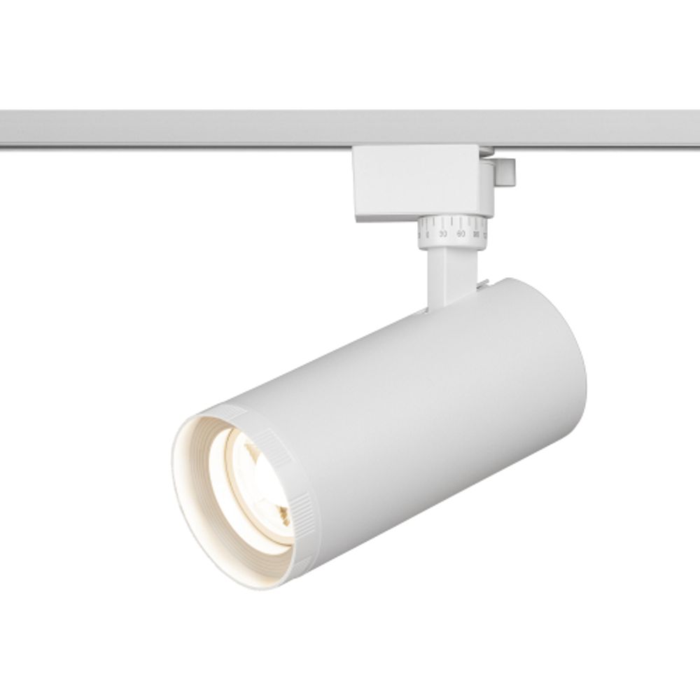 Трековый светильник однофазный ЭРА TR59-3040 WH светодиодный 30Вт 4000К белый | Однофазные светильники LED