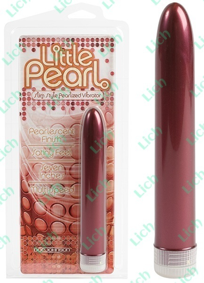 Вишнёвый вибромассажер LITTLE PEARL