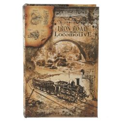 GAEM Шкатулка-книга с кодовым замком, L18 W7 H27 см