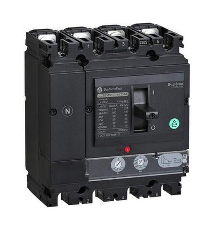 Выключатель автоматический SYSTEMEPACT CCB250 150кА 4P4D TMD200 рычаг SE SPC250L200L4DF