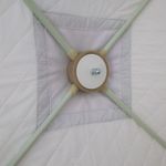 Палатка зимняя куб СЛЕДОПЫТ, 1,75х1,75, h-1,65 м, S по полу 3,1 кв.м, 3 слоя, цв. синий/белый