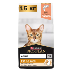 Сухой корм PURINA Pro Plan для поддержания красоты, шерсти и здоровья кожи, с лососем