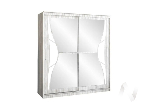 Шкаф-купе 2;0 м Элегант №1 (сандал светлый)