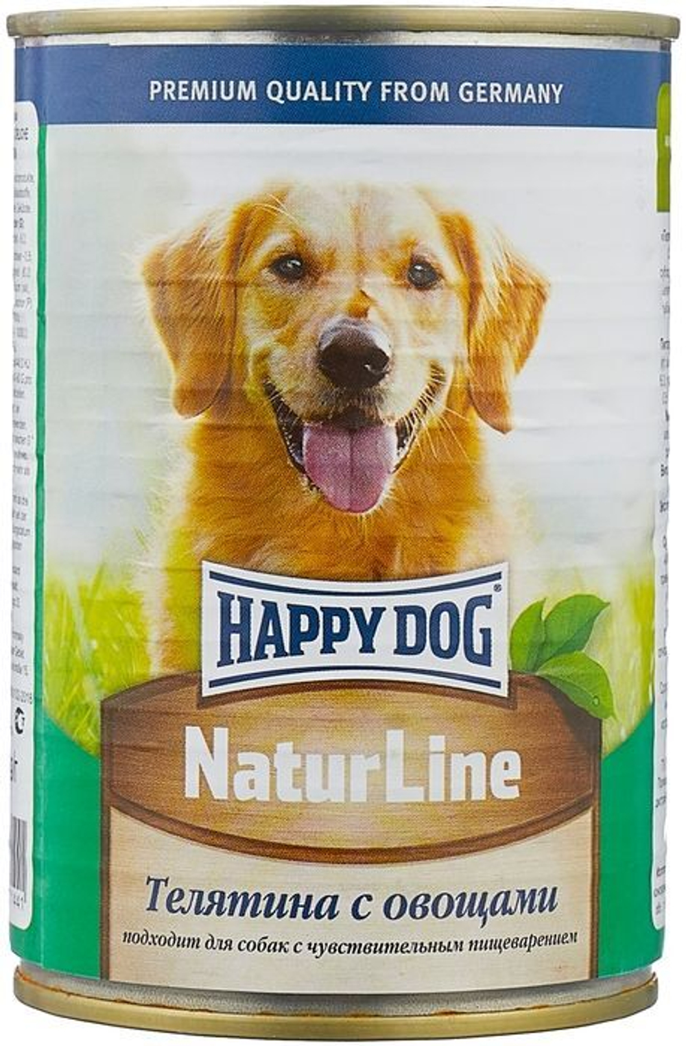 Консервы для собак Happy Dog Natur Line телятина/овощи, 410г