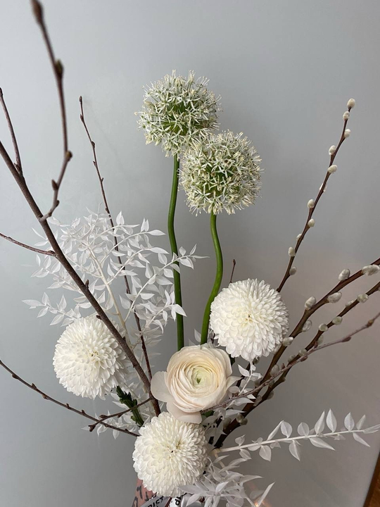 Букет ванильные шарики