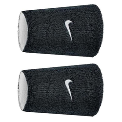Напульсник теннисный Nike Swoosh Double Wide Reversible 2P - black/white