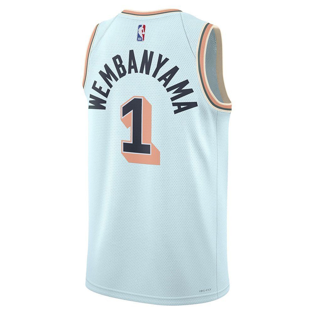 Баскетбольная джерси Nike NBA 2024/25 City Edition Swingman San Antonio Spurs Victor Wembanyama Blue Jersey Баскетбольная джерси Nike NBA 2024/25 City Edition Swingman San Antonio Spurs Victor Wembanyama Blue Jersey