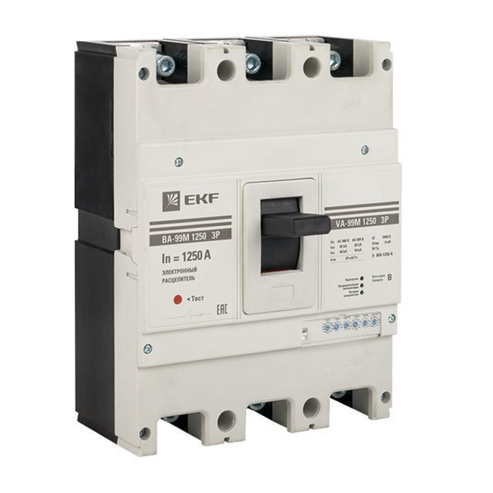 Автоматический выключатель в литом корпусе  EKF mccb99-1250-1250me