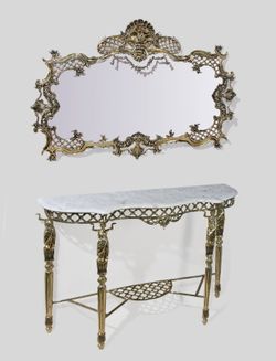 Bello De Bronze Консоль Дон Луиш, золото