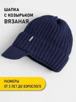 Шапка для мальчика с козырьком на осень