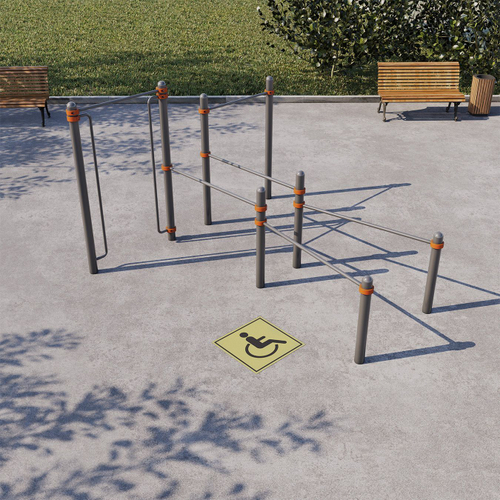 Спортивный комплекс, адаптированный для инвалидов-колясочников СВС-128