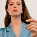 Серьги Catena с цепочкой