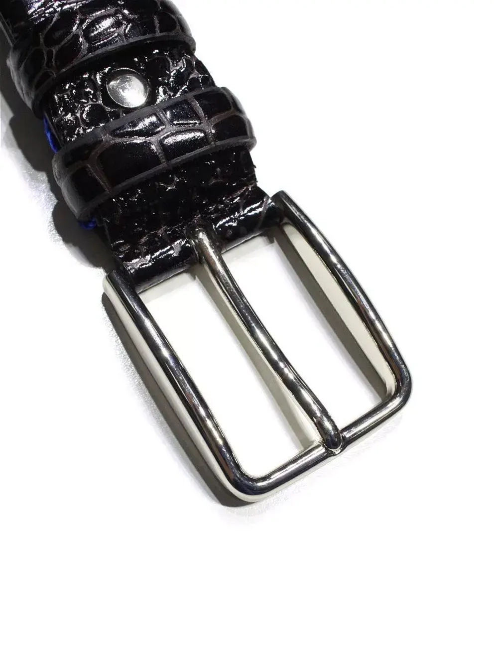 Ремни мужские кожаные классический КРОКОДИЛ