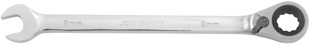 W60108 Ключ гаечный комбинированный трещоточный с реверсом, 8 мм