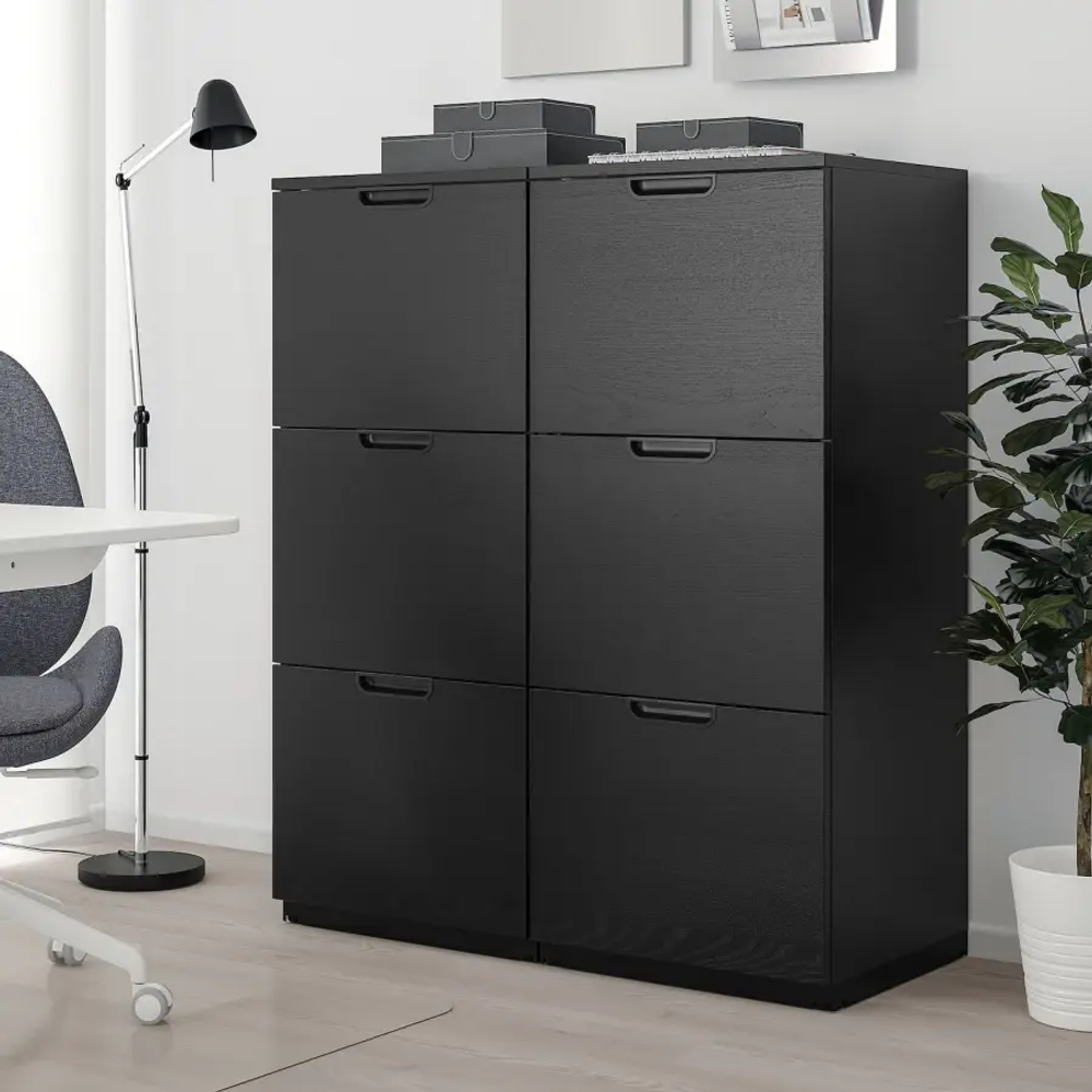 Комбинация с ящиками - IKEA GALANT/ГАЛАНТ ИКЕА, 120х45х102 см, черный