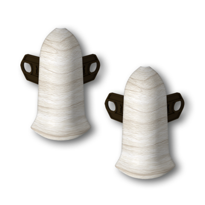 Угол наружный для плинтуса КЛАССИК Клен белый 267 55мм