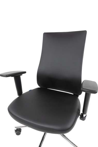 Офисное кресло Chairman 500LUX Россия экокожа черный БП