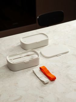 Ланч-бокс с приборами Food Time, 1 л, молочный