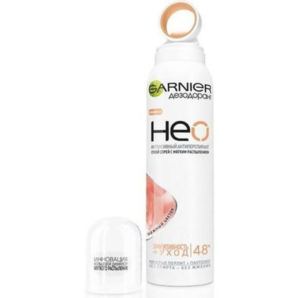Garnier Дезодорант-антиперспирант Neo. Спрей, Нежный цаеток, защита 48 часов, с пантенолом, для чувс