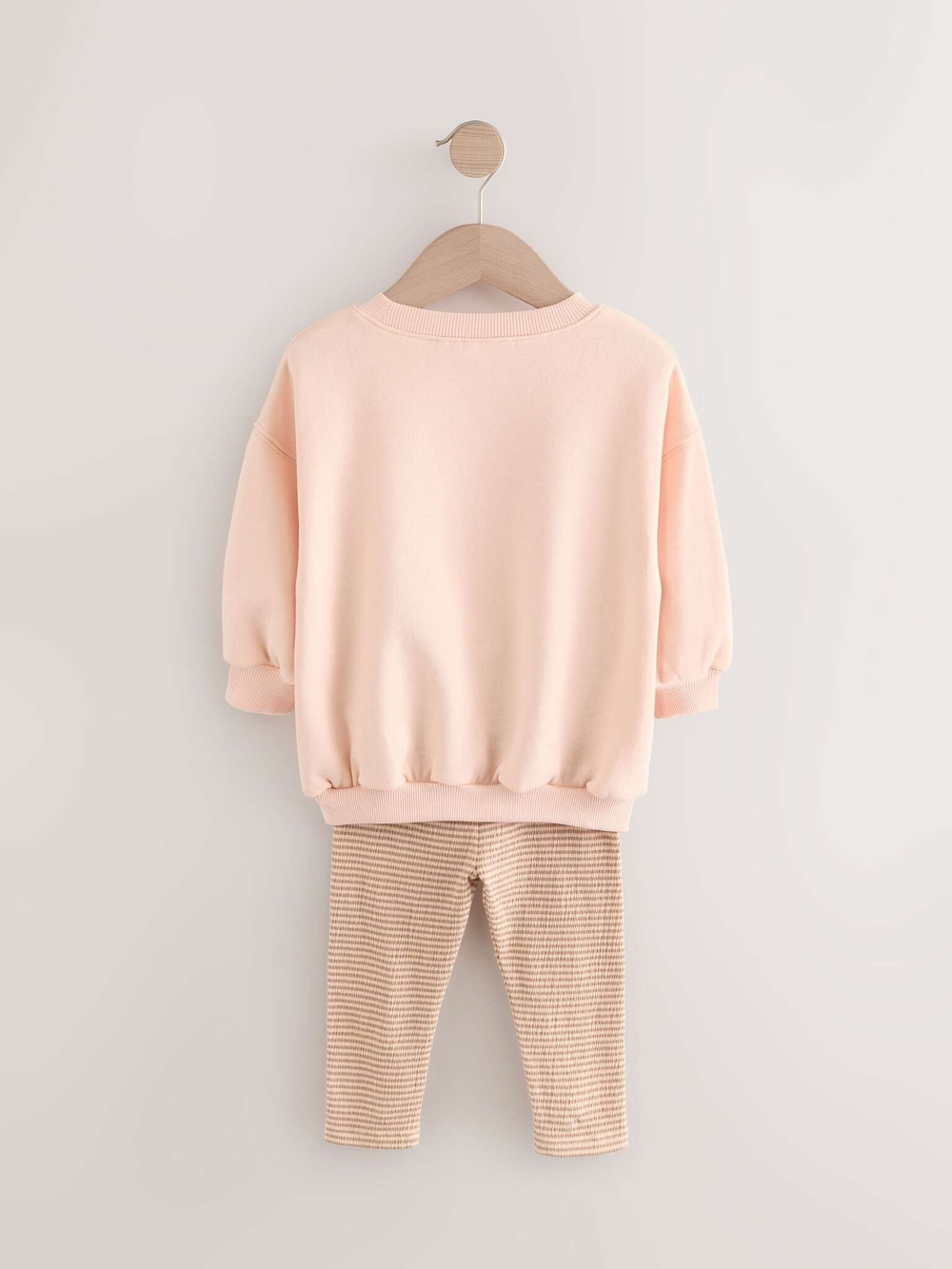 Толстовка и легинсы в комплекте для девочки Next E54-933, Персиковый