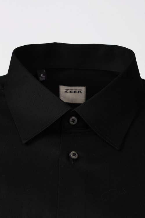 Сорочка мужская ZEER эффект Peach длинный рукав, цвет белый, хлопок/пэ 55214 11