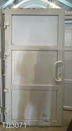 Дверь пластиковая входная Б/У 2040(в) x 1040(ш)