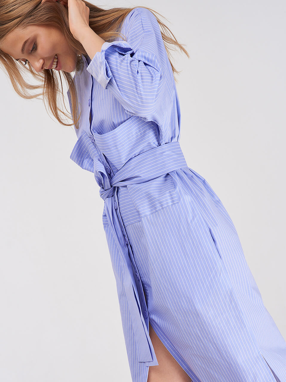Платье Kimono Stripe Blue