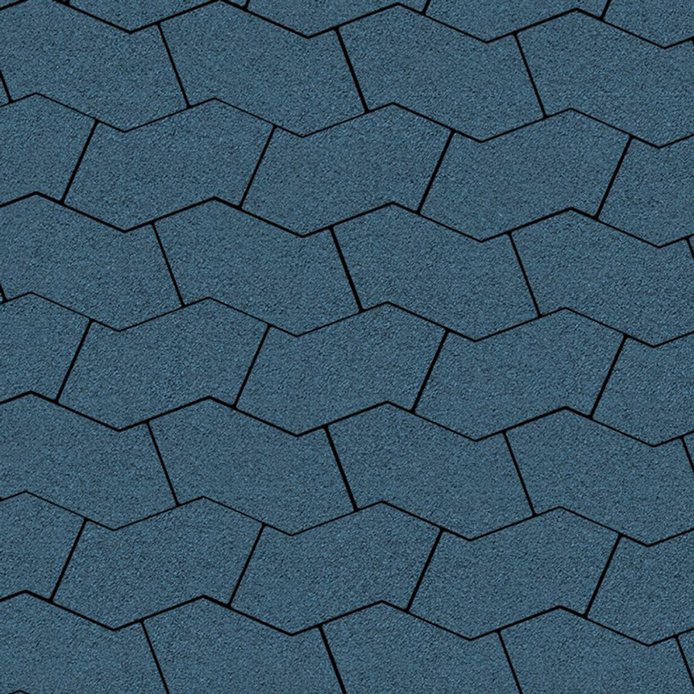 Тротуарная плитка S-ФОРМА 172х94х100мм Гранит Синий