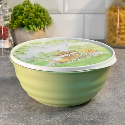 Миска 2,1л с крышкой "Latina" (зеленый)