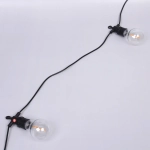 Гирлянда для улицы НИТЬ «Бегущие огни» 5м 10 ламп LED (6*7 см), черный провод, авторежим-водопад,IP-65, Теплый белый (возможность соединения)