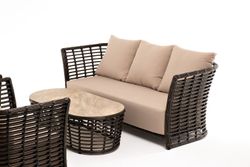 "Валенсия" лаунж-зона из искусственного ротанга, цвет бронзовый