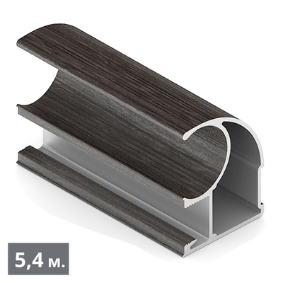 ЭКО Вертикальный профиль С (5,40 м) венге темный (ПВХ) (AE0377) Aristo (Out)