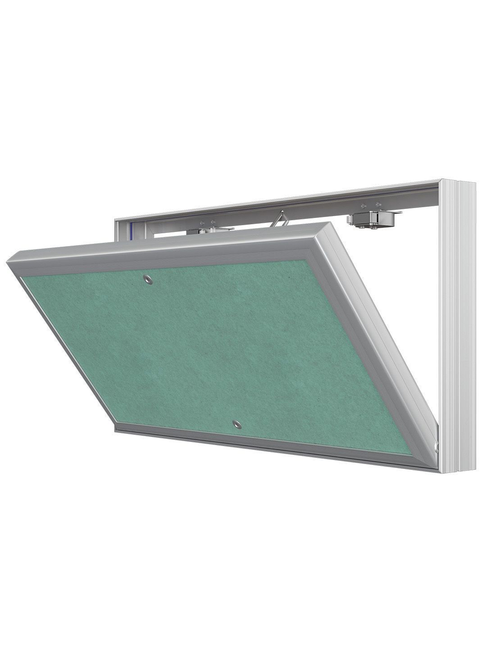 Люк ревизионный D Ceramo Base 400х200 скрыт.монтаж съемный алюминий EVECS