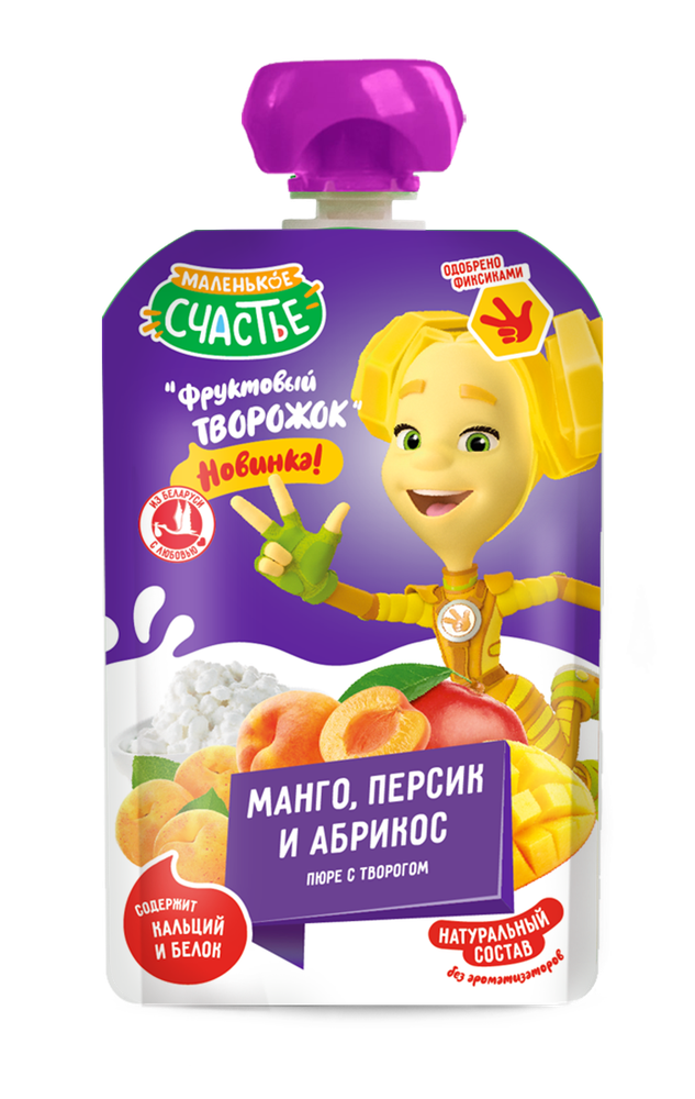 Фиксики 85гр Йогурт Банан-Абрикос-Персик