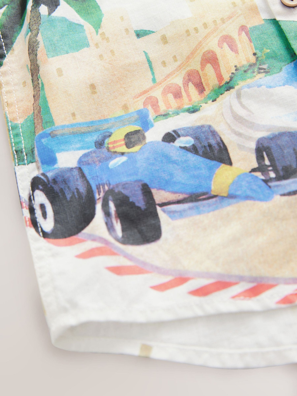 Рубашка с коротким рукавом для мальчика Next E32-588, Белый