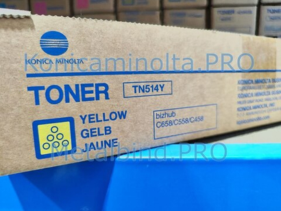 Тонер TN-514Y Konica Minolta оригинальный желтый A9E8250