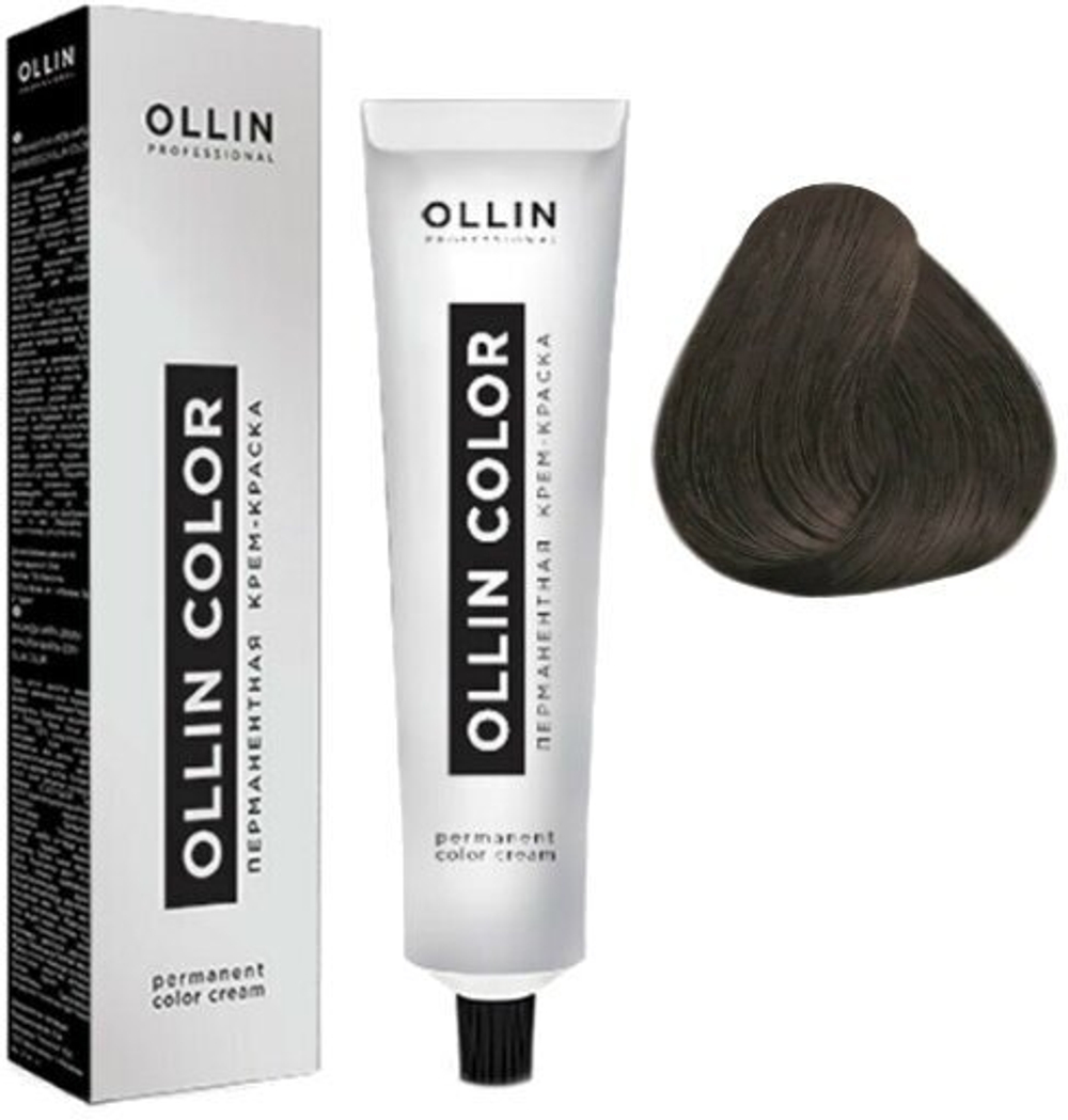 OLLIN COLOR 4/4 шатен медный 60мл Перманентная крем-краска для волос