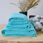 Полотенце махровое 40х70 хлопок 100%, голубое